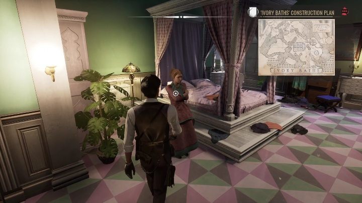 Czas jeszcze na chwilę wrócić do córki zmarłego - Sherlock Holmes Chapter One: Pozłacana klatka, rezydencja Gildenów - solucja - Sherlock Holmes Chapter One - poradnik do gry