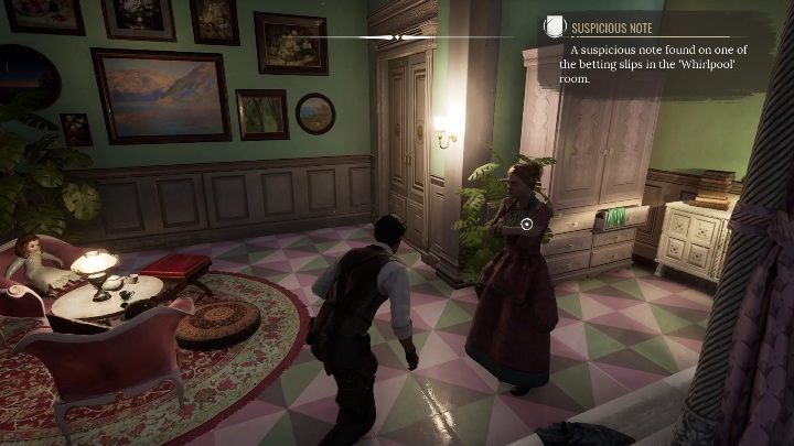 Po rozmowie z kobietą warto udać się do Imogen, aby przedstawić jej nowe dowody w sprawie śmieci jej ojca - Sherlock Holmes Chapter One: Pozłacana klatka, warsztat łodzi - solucja - Sherlock Holmes Chapter One - poradnik do gry