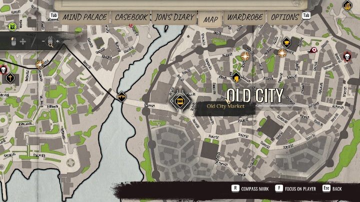 Czas udać się na rynek, o którym mówili podsłuchiwani mężczyźni - Sherlock Holmes Chapter One: Pozłacana klatka, zdobycie pracy - solucja - Sherlock Holmes Chapter One - poradnik do gry