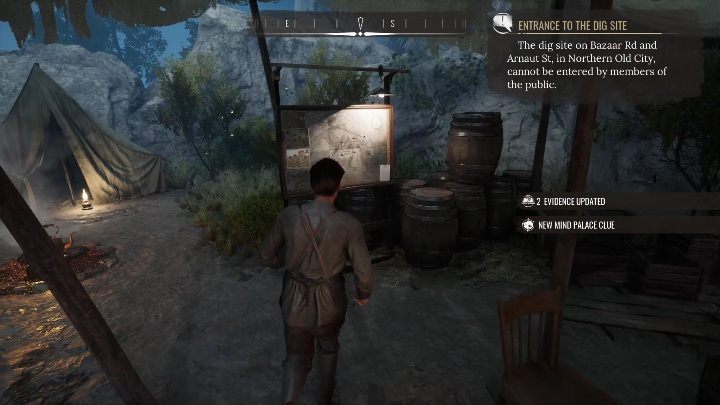 Czas się trochę porozglądać - Sherlock Holmes Chapter One: Pozłacana klatka, wykopaliska - solucja - Sherlock Holmes Chapter One - poradnik do gry