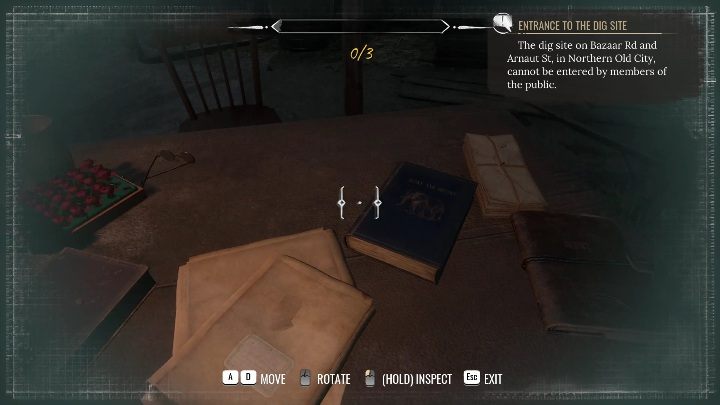 Korzystajcie z okazji i podbiegnijcie do biurka - Sherlock Holmes Chapter One: Pozłacana klatka, wykopaliska - solucja - Sherlock Holmes Chapter One - poradnik do gry