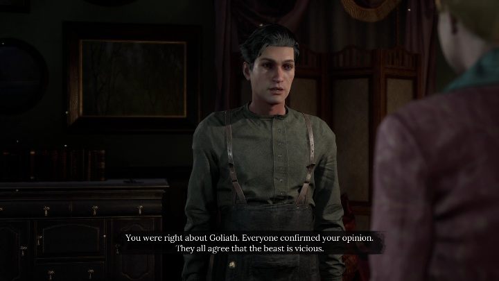 Jakiego wyboru nie podejmiecie, misję tę skończycie podając swój wyrok córce zmarłego - Sherlock Holmes Chapter One: Pozłacana klatka, odnalezienie Goliata - solucja - Sherlock Holmes Chapter One - poradnik do gry