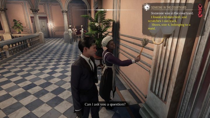 Po sprawdzeniu buta musicie udać się na poszukiwanie pokojówki - Sherlock Holmes Chapter One: Duchy przeszłości, pokój seansów - solucja - Sherlock Holmes Chapter One - poradnik do gry