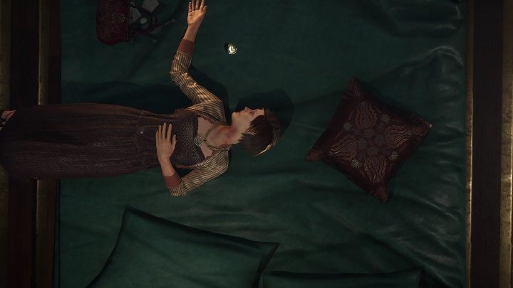 Gdy wejdziecie do pokoju okaże się, że Lady jest martwa - Sherlock Holmes Chapter One: Duchy przeszłości, pokój seansów - solucja - Sherlock Holmes Chapter One - poradnik do gry