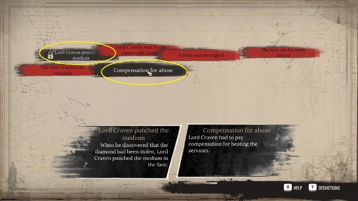 Wskazówki dotyczące uderzenie medium i odszkodowania - Sherlock Holmes Chapter One: Duchy przeszłości, sprawa morderstwa - solucja - Sherlock Holmes Chapter One - poradnik do gry