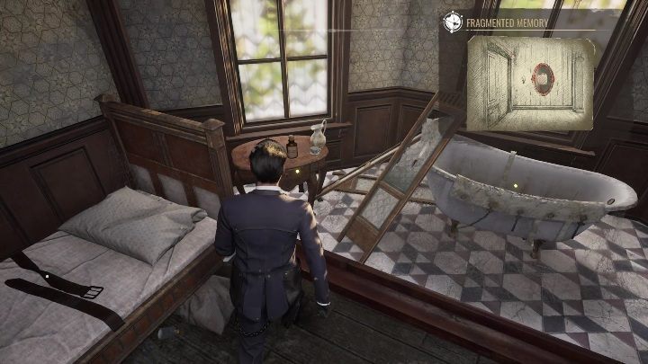 Za łóżkiem znajdziecie niewielki drewniany stolik - Sherlock Holmes Chapter One: Matczyna miłość, Pokój Violet - solucja - Sherlock Holmes Chapter One - poradnik do gry