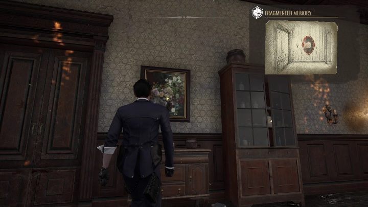 Ostatnie co musicie zbadać to obraz, który znajduje się zaraz przy drzwiach - Sherlock Holmes Chapter One: Matczyna miłość, Pokój Violet - solucja - Sherlock Holmes Chapter One - poradnik do gry