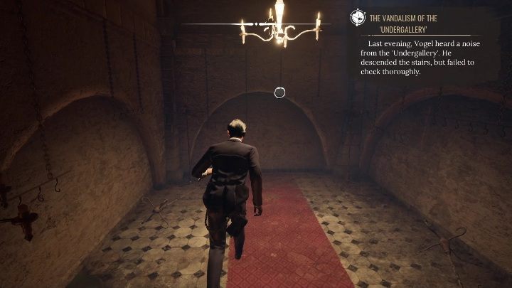 Po zbadaniu spalonych elementów użyjcie trybu koncentracji - Sherlock Holmes Chapter One: Muza z zagranicy, Galeria sztuki - solucja - Sherlock Holmes Chapter One - poradnik do gry