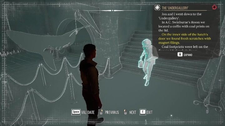 Ostatecznie zbliżcie się do schodów - Sherlock Holmes Chapter One: Muza z zagranicy, Galeria sztuki - solucja - Sherlock Holmes Chapter One - poradnik do gry