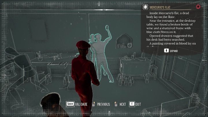 Postaci powinny być ustawione w określony sposób - Sherlock Holmes Chapter One: Muza z zagranicy, Apartament malarza - solucja - Sherlock Holmes Chapter One - poradnik do gry