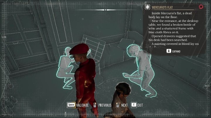 Przy skrzyni bliżej nieokreślony osobnik przeszukuje obrazy - Sherlock Holmes Chapter One: Muza z zagranicy, Apartament malarza - solucja - Sherlock Holmes Chapter One - poradnik do gry