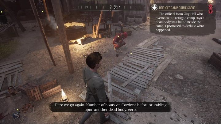 Po dostaniu się do obozu dla uchodźców, musicie zbadać dowody w sprawie - Sherlock Holmes Chapter One: Muza z zagranicy, Obóz dla uchodźców - solucja - Sherlock Holmes Chapter One - poradnik do gry