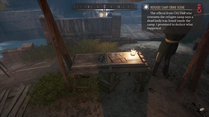 Numer 2 to blat z kilkoma przedmiotami, musicie zbadać - Sherlock Holmes Chapter One: Muza z zagranicy, Obóz dla uchodźców - solucja - Sherlock Holmes Chapter One - poradnik do gry