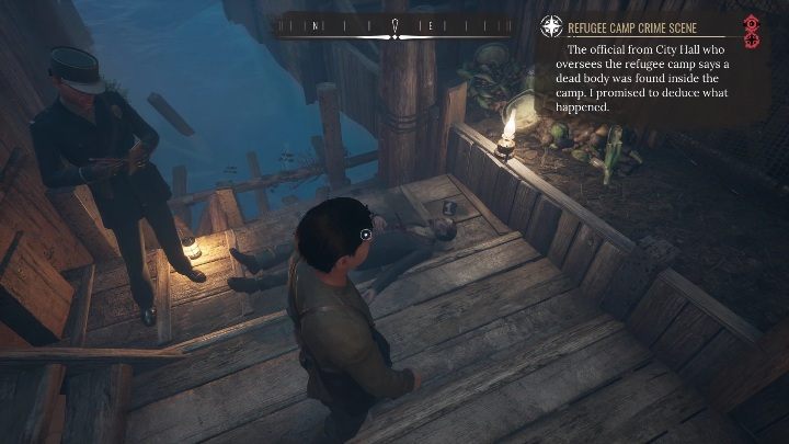 Ostatnie co przyjdzie Wam sprawdzić to najważniejszy dowód w tej sprawie - Sherlock Holmes Chapter One: Muza z zagranicy, Obóz dla uchodźców - solucja - Sherlock Holmes Chapter One - poradnik do gry