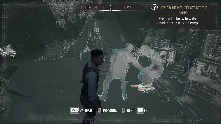 Ostatni element powinien zawierać szarpiącą się kobietę i mężczyznę, który na siłę wyciąga ją z domu - Sherlock Holmes Chapter One: Muza z zagranicy, Obóz dla uchodźców - solucja - Sherlock Holmes Chapter One - poradnik do gry