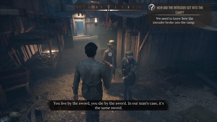 Po sprawdzeniu wszystkiego należy udać się do policjanta i detektywa - Sherlock Holmes Chapter One: Muza z zagranicy, Obóz dla uchodźców - solucja - Sherlock Holmes Chapter One - poradnik do gry