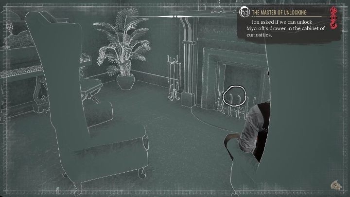 Możecie nie opuszczać tego trybu, ponieważ cały czas będą pojawiać się nowe ślady pod waszymi stopami - Sherlock Holmes Chapter One: Matczyna miłość, Gabinet osobliwości - solucja - Sherlock Holmes Chapter One - poradnik do gry