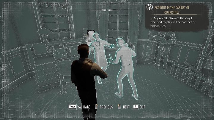 Przy drugim biurku powinien znaleźć się lekarz Violet oraz Mycroft - Sherlock Holmes Chapter One: Matczyna miłość, Gabinet osobliwości - solucja - Sherlock Holmes Chapter One - poradnik do gry