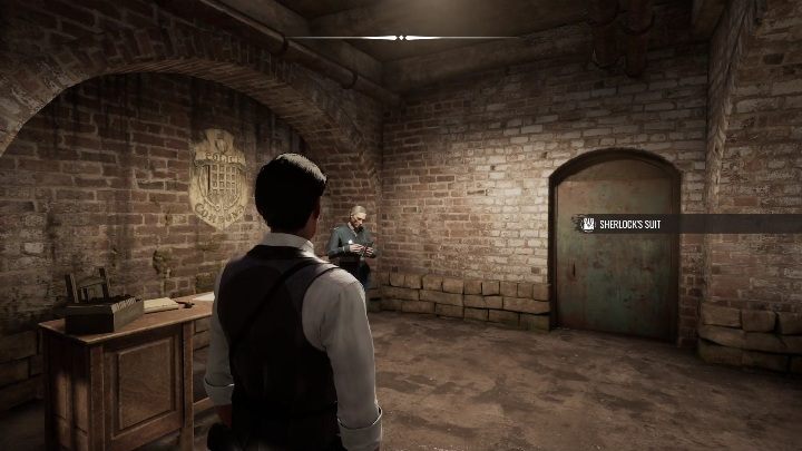 Gdy będziecie już w piwnicy komisariatu, zobaczycie starszego mężczyznę - Sherlock Holmes Chapter One: Szkolenie - solucja, opis przejścia - Sherlock Holmes Chapter One - poradnik do gry