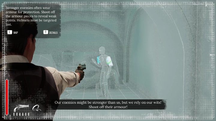 W trakcie spowolnienia czasu zobaczycie żółte i niebieskie elementy - Sherlock Holmes Chapter One: Szkolenie - solucja, opis przejścia - Sherlock Holmes Chapter One - poradnik do gry