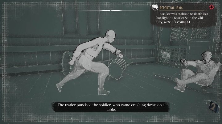 2 miejsce: W tym przypadku musi pojawić się łysy mężczyzna, który popycha innego klienta - Sherlock Holmes Chapter One: Bitka, bójka, rękoczyny - solucja, opis przejścia - Sherlock Holmes Chapter One - poradnik do gry