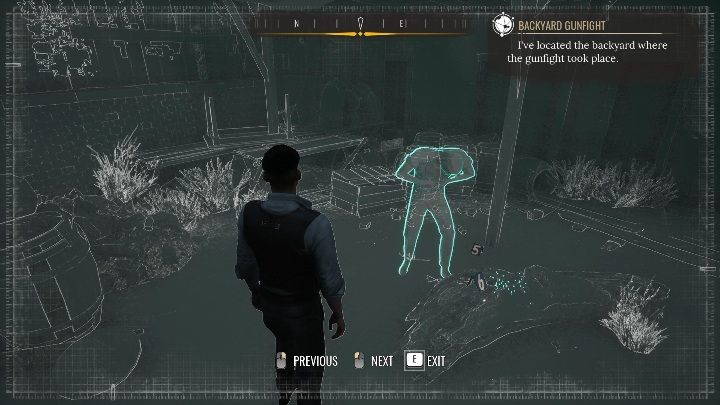 4 miejsce: Postrzelony mężczyzna był łysy i nosił okulary - Sherlock Holmes Chapter One: Dzielenie łupów - solucja, opis przejścia - Sherlock Holmes Chapter One - poradnik do gry