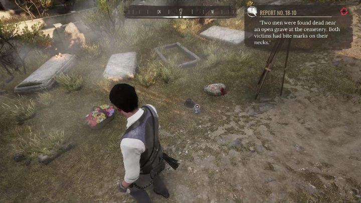 1 dowód: To kamień oblany krwią oraz kapelusz - Sherlock Holmes Chapter One: Co zrobiono w ukryciu - solucja, opis przejścia - Sherlock Holmes Chapter One - poradnik do gry