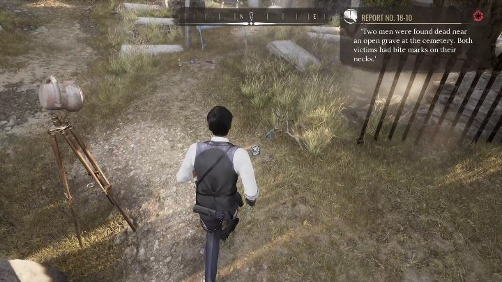 3 dowód: To kapelusz leżący przy metalowym płocie - Sherlock Holmes Chapter One: Co zrobiono w ukryciu - solucja, opis przejścia - Sherlock Holmes Chapter One - poradnik do gry