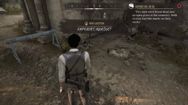 5 dowód: Zgaszone ognisko, nie zostało oznaczone przez policjantów - Sherlock Holmes Chapter One: Co zrobiono w ukryciu - solucja, opis przejścia - Sherlock Holmes Chapter One - poradnik do gry