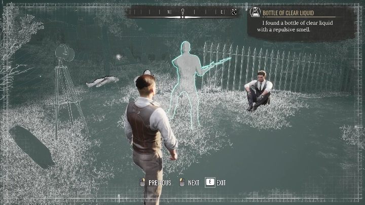 3 miejsce: Zaraz przy miejscu, w którym siedzi Sherlock niech znajdzie się przestępca w garniturze, z saperką w rękach - Sherlock Holmes Chapter One: Co zrobiono w ukryciu - solucja, opis przejścia - Sherlock Holmes Chapter One - poradnik do gry