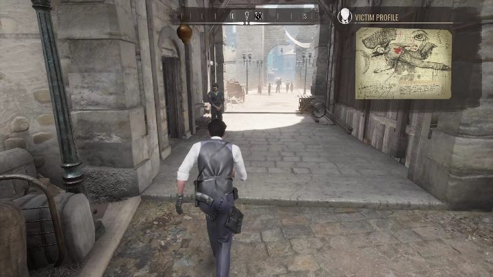 Następnym krokiem jest rozmowa z mężczyzną, który pilnuje drzwi - Sherlock Holmes Chapter One: Miłość, śmierć, i Cordona - solucja, opis przejścia - Sherlock Holmes Chapter One - poradnik do gry