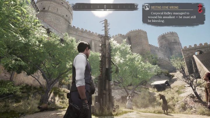 Lina kończy się koło pala z nożami - Sherlock Holmes Chapter One: Miłość, śmierć, i Cordona - solucja, opis przejścia - Sherlock Holmes Chapter One - poradnik do gry