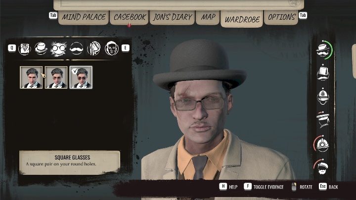 W grze występuje specjalna sekcja garderoba - Sherlock Holmes Chapter One: Porady na start - Sherlock Holmes Chapter One - poradnik do gry