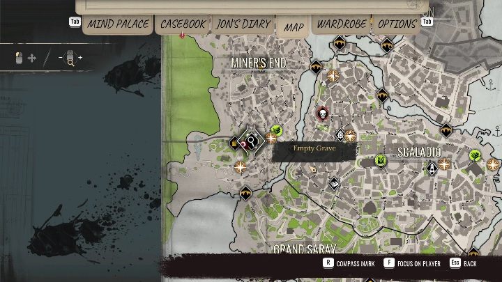 Warto też zwrócić uwagę na to, że w miejscach śledztw pokazują się specjale lupy - Sherlock Holmes Chapter One: Mapa - Sherlock Holmes Chapter One - poradnik do gry