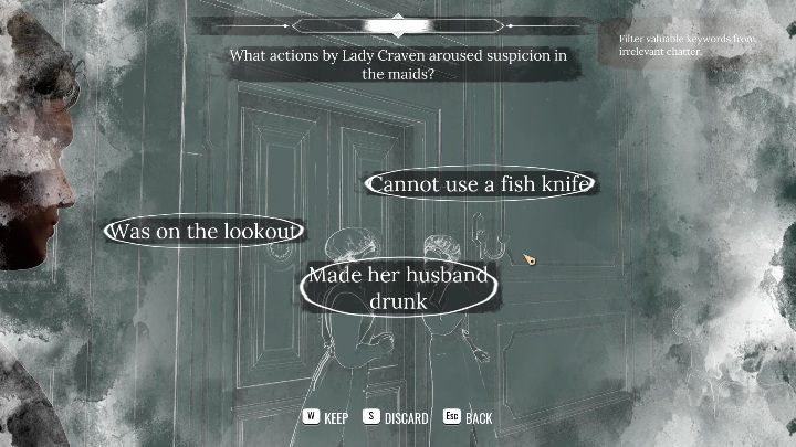 Podsłuchiwanie polega na wybraniu najważniejszych informacji z całej rozmowy - Sherlock Holmes Chapter One: Podsłuchiwanie - jak przejść? - Sherlock Holmes Chapter One - poradnik do gry