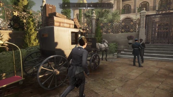 Ta część rozgrywki rozpoczyna się pod hotelem - Sherlock Holmes Chapter One: Matczyna miłość, cmentarz - solucja, opis przejścia - Sherlock Holmes Chapter One - poradnik do gry