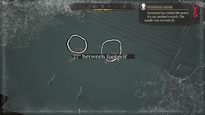 Używając koncentracji musicie spojrzeć na ziemię, zaraz obok grodu - Sherlock Holmes Chapter One: Matczyna miłość, cmentarz - solucja, opis przejścia - Sherlock Holmes Chapter One - poradnik do gry
