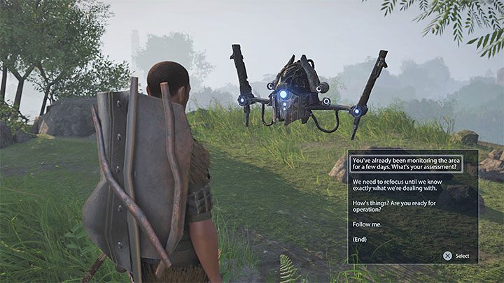 Po dotarciu we wskazane miejsce automatycznie załączy się scenka przerywnikowa z odnalezienia drona - Elex 2: Pierwszy towarzysz - gdzie łatwo znaleźć i zrekrutować? - Elex 2 - poradnik do gry