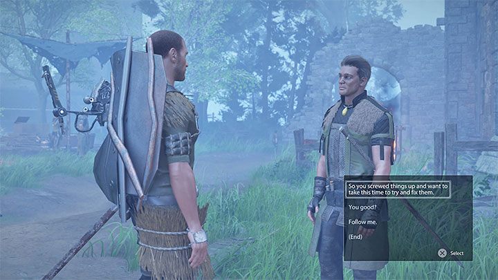 Fox zatrzyma się po zaliczeniu pierwszej części patrolu i jest to dobra okazja żeby rozważyć odłożenie sobie reszty polowania na później - Fox czekałby na powrót Jaxa - Elex 2: Towarzysze - Fox - Elex 2 - poradnik do gry