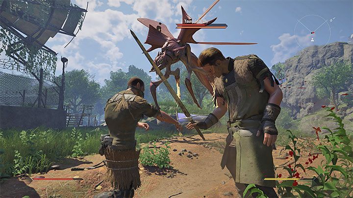 Fox to wojownik, przy czym jest on przygotowany na różne ewentualności - w przypadku walki w zwarciu korzysta z broni białej, zaś w sytuacjach, w których możliwa jest walka na dystans, używa łuku - Elex 2: Towarzysze - Fox - Elex 2 - poradnik do gry