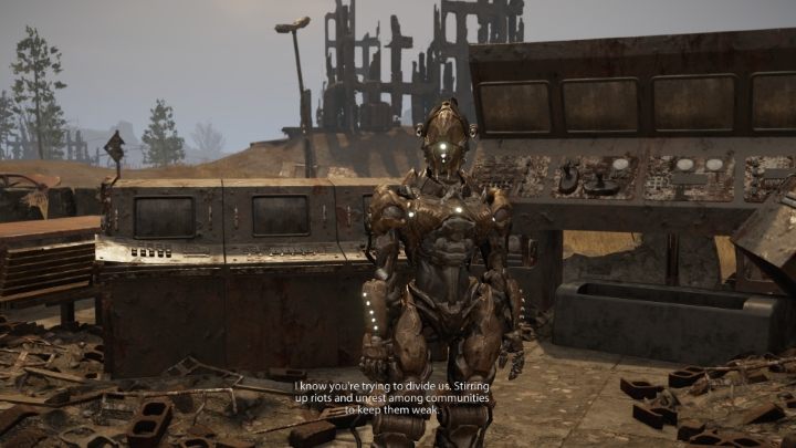 Pierwsze przywołanie Kasandry rozpocznie się na początku misji - uważajcie, bo zostaniecie zaatakowani przez Kuratorów - Elex 2: Przeciwności losu - solucja, opis przejścia - Elex 2 - poradnik do gry