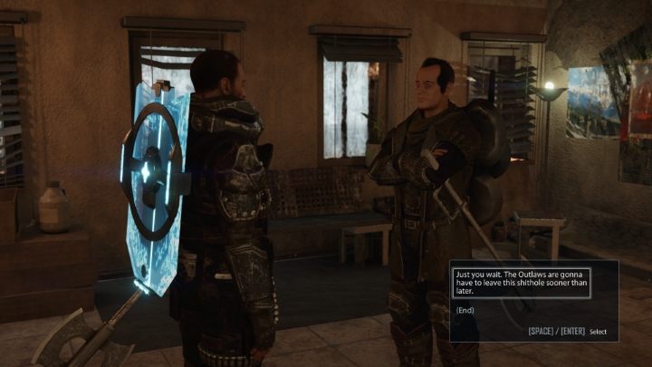 Na początku porozmawiajcie z dronem CRONY U4 o kłopotach Banitów, a następnie udajcie się do Baxtera w Kraterze - Elex 2: Niepokoje i jedność - solucja, opis przejścia - Elex 2 - poradnik do gry