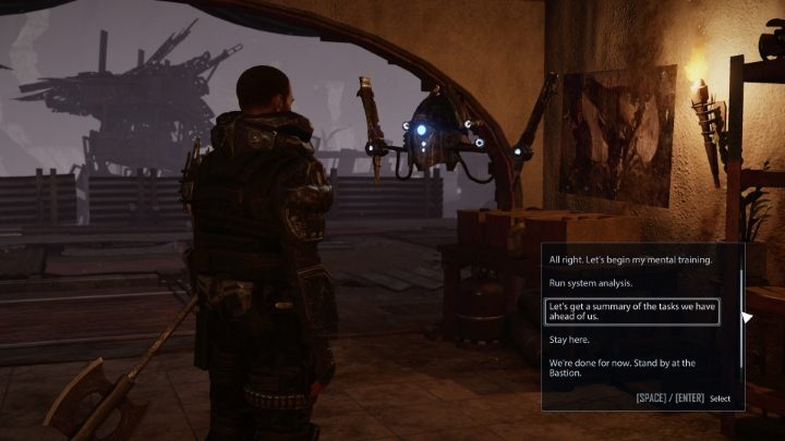 Na koniec wróćcie do Baxtera, a następnie porozmawiajcie z dronem CRONY U4, by zakończyć misję Niepokoje i jedność w Elex 2 - Elex 2: Niepokoje i jedność - solucja, opis przejścia - Elex 2 - poradnik do gry