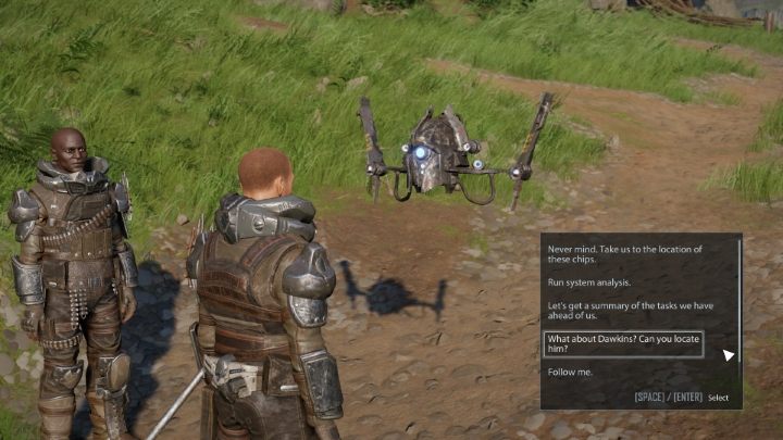 Na początek porozmawiajcie z dronem CRONY U4 i zapytajcie czy jest w stanie zdobyć lokalizację Adama - Elex 2: Zdrajca - solucja, opis przejścia - Elex 2 - poradnik do gry