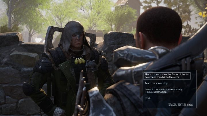 Na początek udajcie się do Thialga przebywającego w Bastionie - wydajcie mu rozkaz zebrania sił i wyruszenia na Mararcor - Elex 2: Dziwna kraina - solucja, opis przejścia - Elex 2 - poradnik do gry