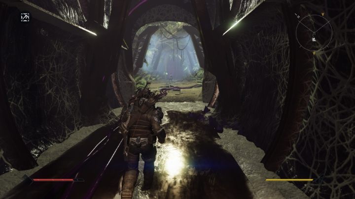 Po zejściu do wnętrza lokacji udajcie się do pomieszczenia z roślinnością i skierujcie się do jego końca - Elex 2: Plan odmieńca - solucja, opis przejścia - Elex 2 - poradnik do gry