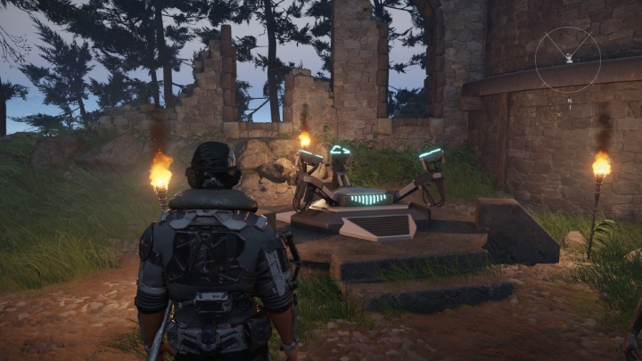 Jeśli w trakcie eksploracji ujrzycie platformę widoczną na powyższym obrazku, zbliżcie się do niej, aby odblokować punkt szybkiej podróży - Elex 2: Porady na start - Elex 2 - poradnik do gry