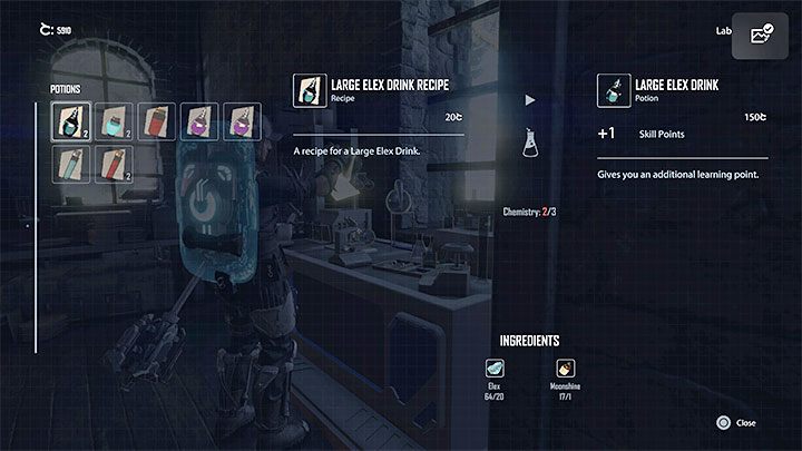Warzenie mikstur odbywa się przy stołach laboratoryjnych (Lab Bench) - Elex 2: Crafting (rzemiosło) - odblokowanie, rodzaje craftingu - Elex 2 - poradnik do gry