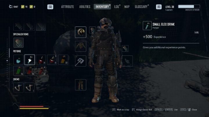 Po świecie gry Elex 2 rozsiane są specjalne mikstury zapewniające 500 punktów doświadczenia po wypiciu o nazwie Mały napój elexowy (Small Elex Drink) - Elex 2: Doświadczenie - jak szybko zdobywać? - Elex 2 - poradnik do gry