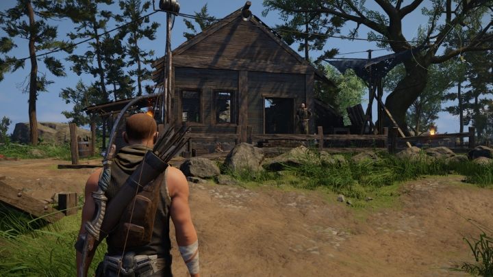 Po dotarciu ujrzycie zniszczoną chatę - to właśnie tu przebywa Dex razem z pilnującym go Berserkiem - Elex 2: W niebezpieczeństwie - solucja, opis przejścia - Elex 2 - poradnik do gry